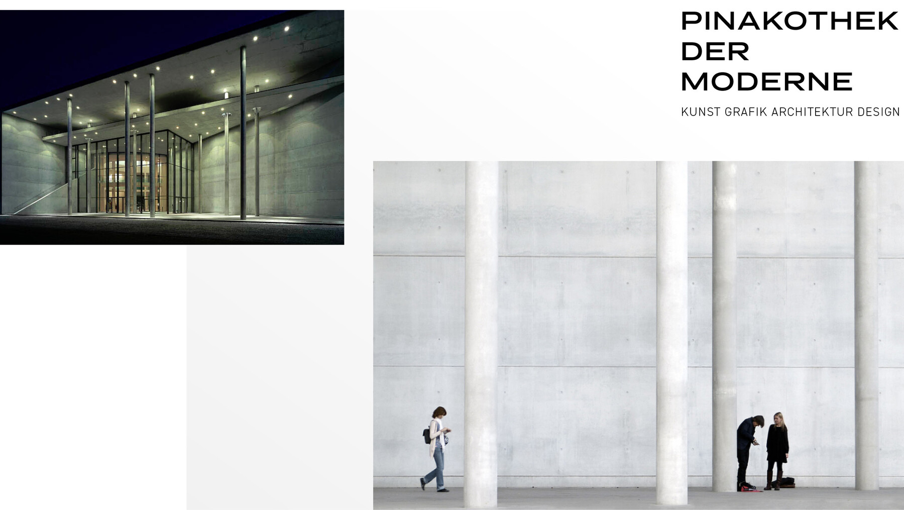 Pinakothek der Moderne visual identity concept